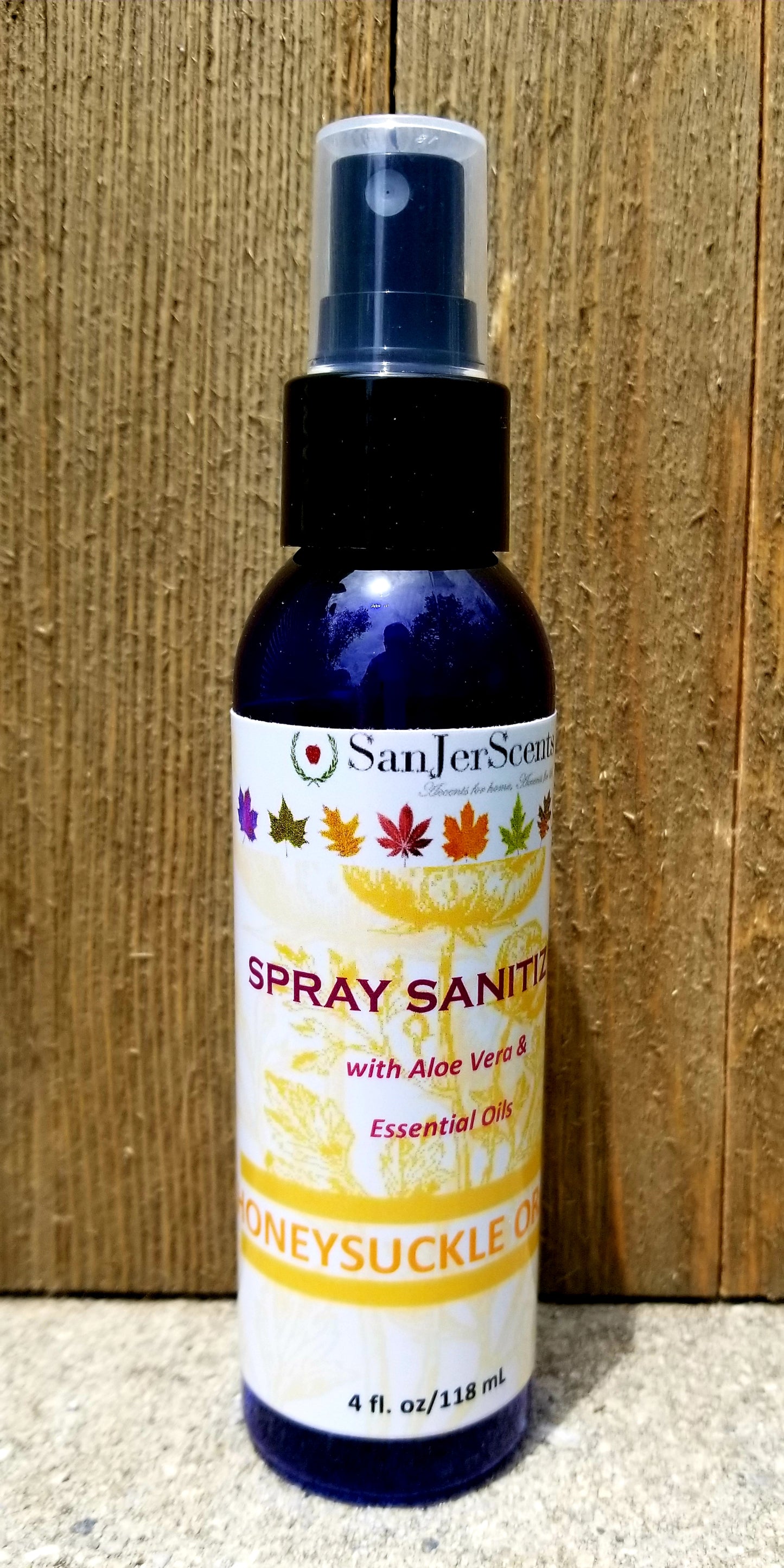 4 oz sanitizer spray bottle in Citrus Splash scent